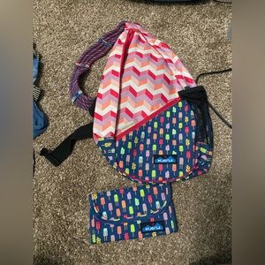 Kavu sling bag and wallet